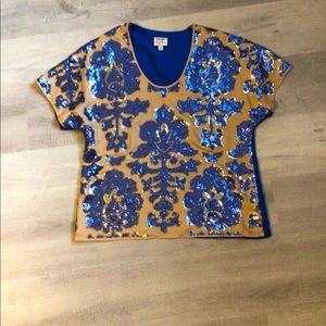 Neiman Marcus Tracy Reese Target Sequin Blouse
